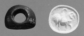 Stamp seal, Carnelian, Sasanian