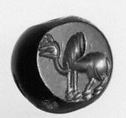 Stamp seal, Jasper, bloodstone, Sasanian