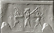 Cylinder seal, Marble, Achaemenid