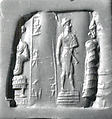 Cylinder seal, Hematite, Babylonian