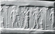 Cylinder seal, Serpentine, Babylonian
