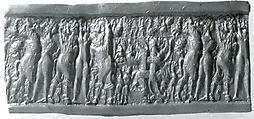 Cylinder seal, Stone, Sumerian