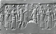 Cylinder seal, Faience, Mitanni