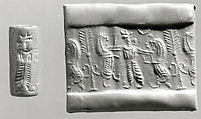Cylinder seal, Stone, Achaemenid