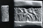 Cylinder seal, Chalcedony (?), Sumerian
