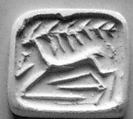 Gable seal, Steatite, brownish-gray