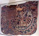 Textile fragment with ducks in roundels, Silk, Islamic