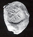 Sealing with stamp seal impressions: radiating griffins; banquet scene, Ceramic, Old Assyrian Trading Colony