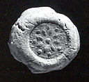 Sealing with stamp seal impression: rosette, Ceramic, Old Assyrian Trading Colony