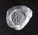 Sealing with stamp seal impression: rosette, Ceramic, Old Assyrian Trading Colony