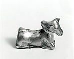 Two-headed cow figure, Silver