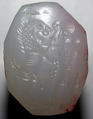 Octagonal pyramidal seal, Chalcedony ( white ), Achaemenid