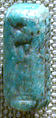 Cylinder seal and modern impression: suppliant goddess, Feldspar, Babylonian or Kassite