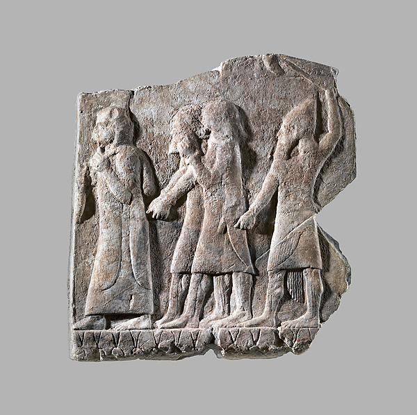 Relief: procession of captives 16.97 x 15.67 in. (43.1 x 39.8 cm)