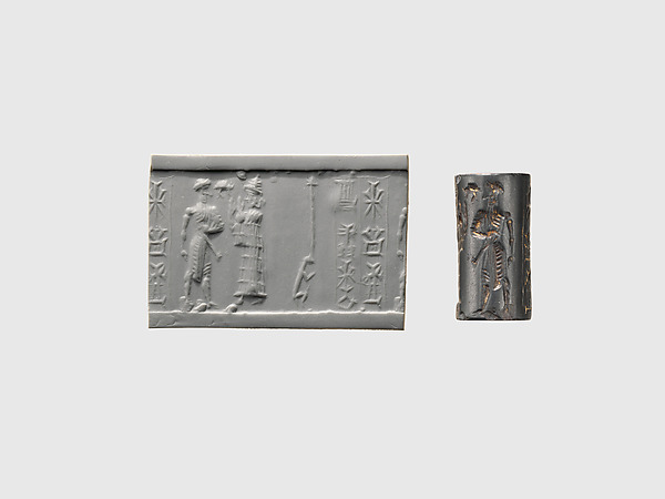 Cylinder seal H. 15/16 in. (2.4 cm); Diam. 1/2 in. (1.2 cm)