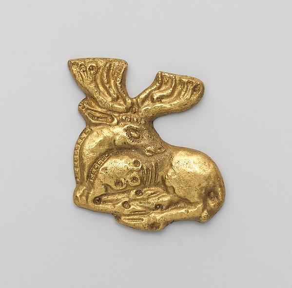 Reproduction of a Sarmatian plaque in the form of an elk by an unrecorded maker, The Metropolitan Museum of Art