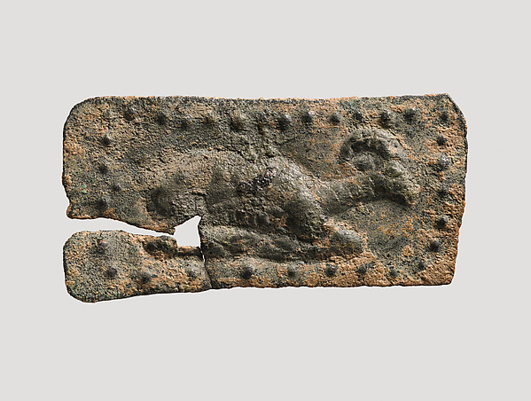 Plaque with horned animal by an unrecorded maker, The Metropolitan Museum of Art