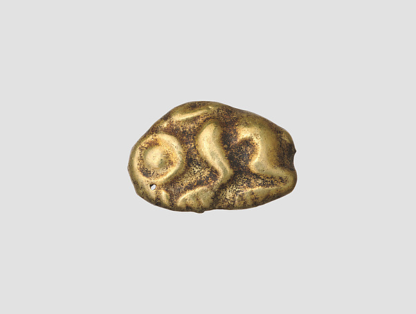 Appliqué with recumbent hares