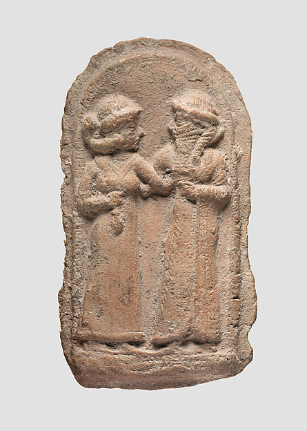 Molded plaque: couple