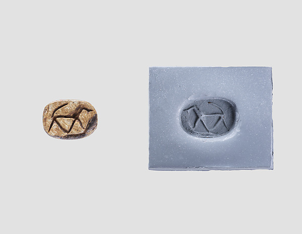Stamp seal (scarab) with animal by an unrecorded maker, The Metropolitan Museum of Art