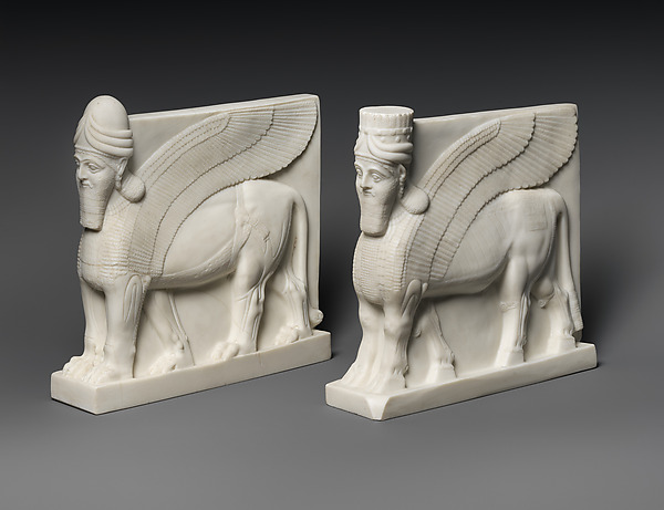 Human-headed winged lion and bull by an unrecorded maker, The Metropolitan Museum of Art