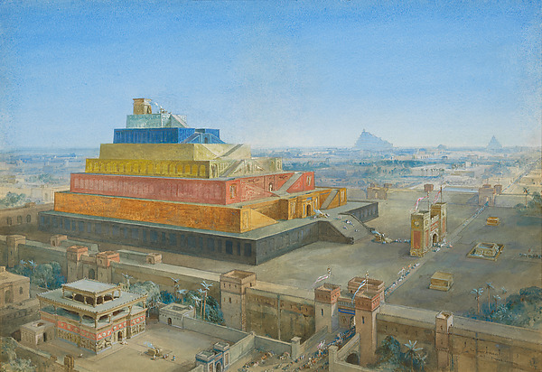 The Tower of Babel or Birs Nimrud Restored by William Simpson, The Metropolitan Museum of Art