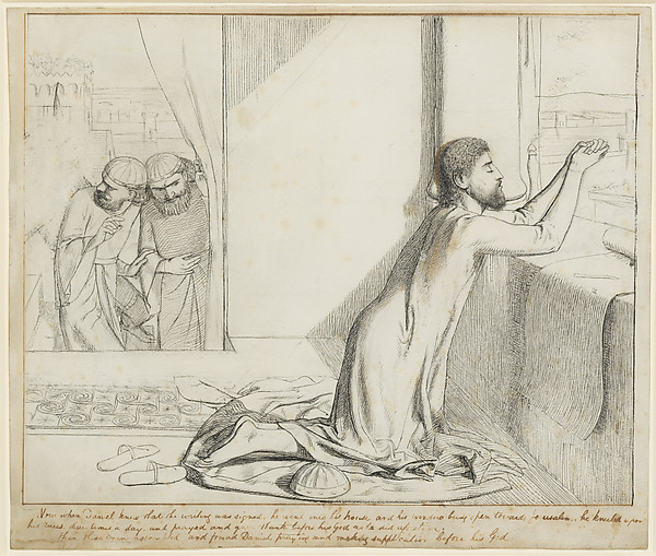 Daniel Praying by William Holman Hunt