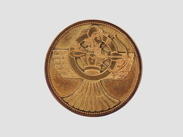 Brooch with Assyrian divine archer in a winged disc by an unrecorded maker, The Metropolitan Museum of Art