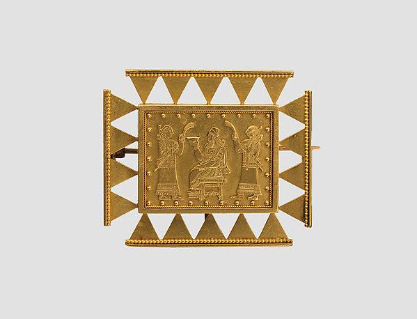 Brooch with Assyrian-inspired design by an unrecorded maker, The Metropolitan Museum of Art