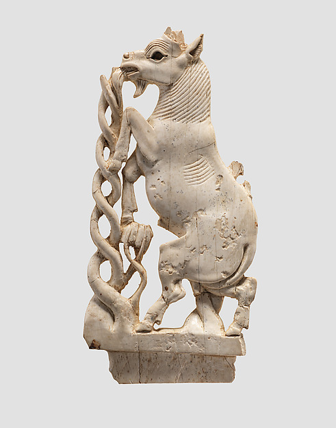 Openwork furniture plaque with a rearing goat by an unrecorded maker, The Metropolitan Museum of Art