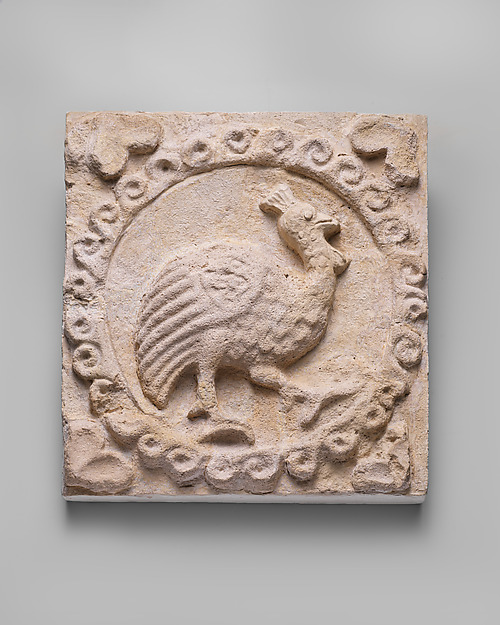 Wall panel with a bird in roundel by an unrecorded maker, The Metropolitan Museum of Art