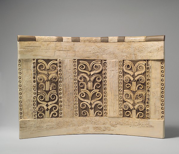 Panel with a tree pattern 13 7/8 x 19 5/8 in. (35.2 x 49.8 cm)