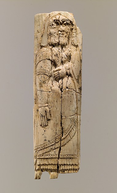 Furniture plaque with figure in relief 6.5 x 1.89 x 0.47 in. (16.51 x 4.8 x 1.19 cm)
