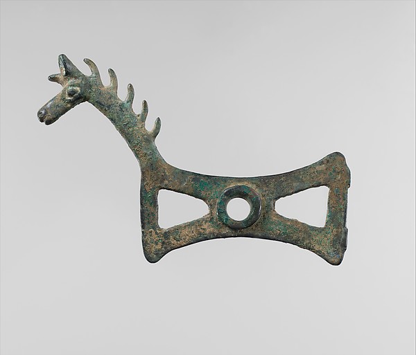 Horse bit cheekpiece in form of a horse 3.58 x 5.94 in. (9.09 x 15.09 cm)