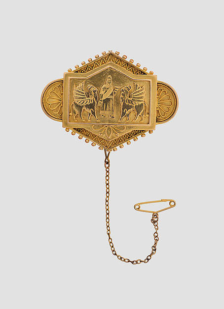 Brooch with Assyrian-inspired design