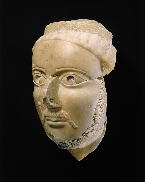 Head of a man 9 1/2 in. (24 cm)