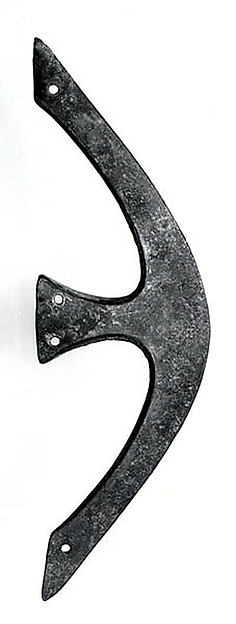 Crescent-shaped axe head 9.75 in. (24.77 cm)