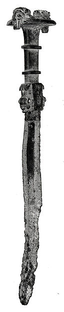 Sword with figures on handle 19.72 in. (50.09 cm)