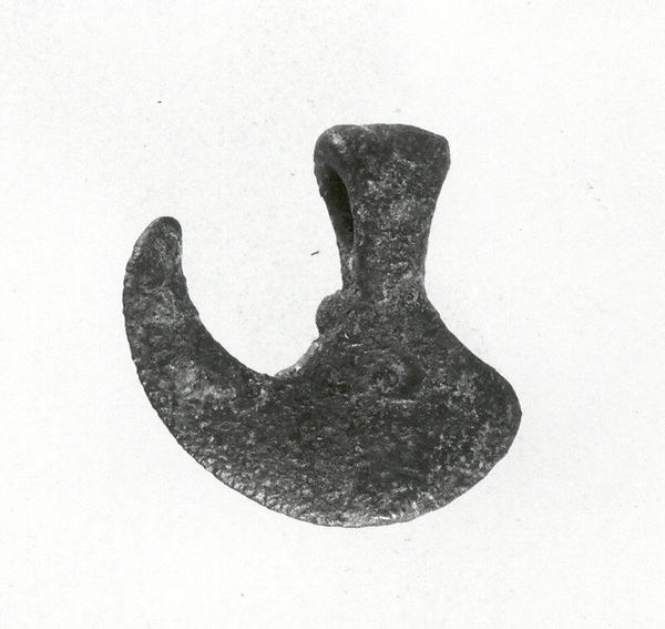 Pendant in the form of an axe 0.87 x 1 in. (2.21 x 2.54 cm)