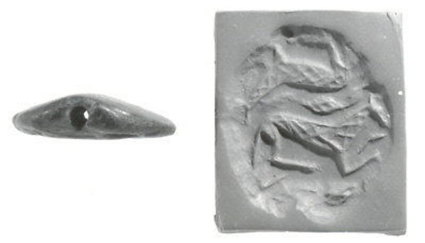 Stamp seal 0.36 x 1.38 x 1.65 in. (0.91 x 3.51 x 4.19 cm)