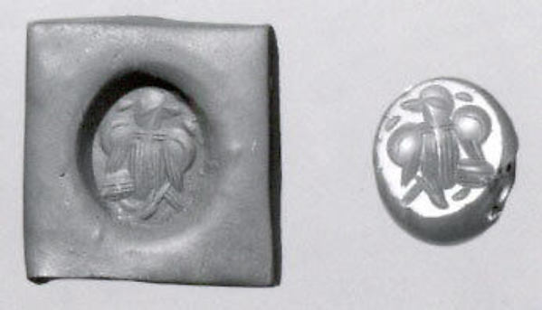 Stamp seal Diam. 1.3 x Th. .7 cm