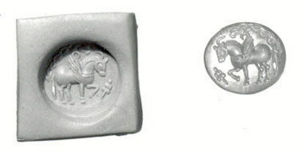 Stamp seal 0.83 in. (2.11 cm)
