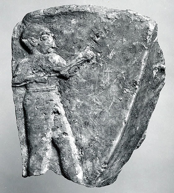 <bdi class="metadata-value">Fragment of a trough with a nude male figure in relief 6 3/4 in. (17 cm)</bdi>