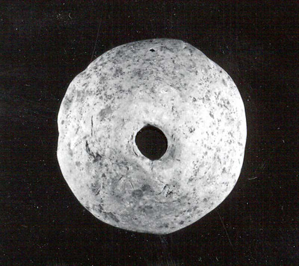 Spindle whorl 0.12 in. (0.3 cm)