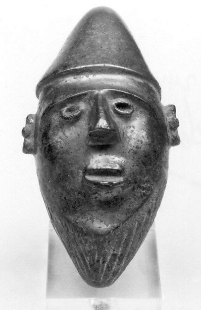 Head of man 3.78 x 1.97 in. (9.6 x 5 cm)