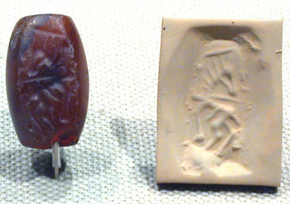 Stamp seal and modern impression: rearing horse H. 7/8 × W. 9/16 × D. 1/2 in. (2.2 × 1.4 × 1.3 cm)