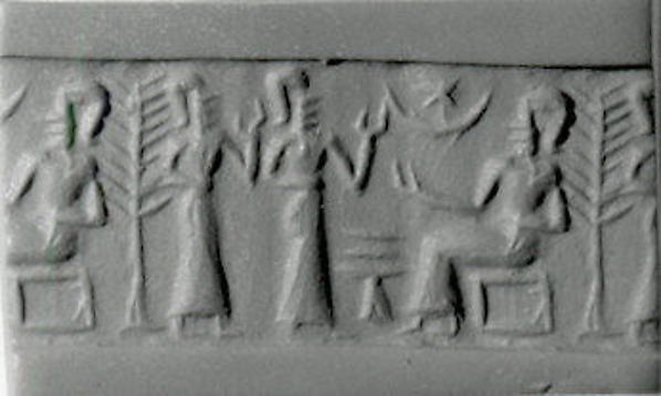 Cylinder seal and modern impression by an unrecorded maker, The Metropolitan Museum of Art