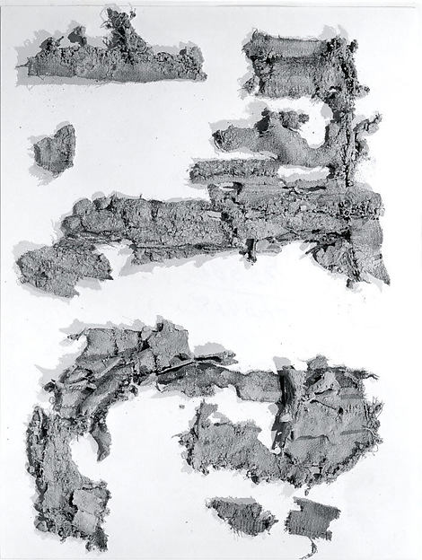 Textile fragment 7 x 13 in. (17.78 x 33.02 cm)