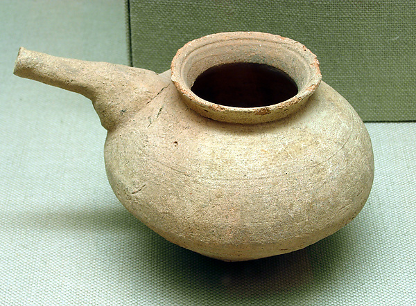 Jar with a drooping spout 3 x 5 in. (7.6 x 12.7 cm)