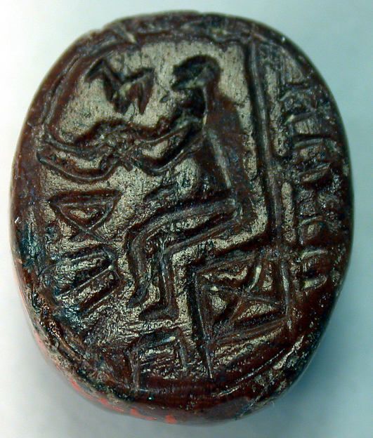 Stamp seal H. 13/16 in. (2 cm); Diam. 11/16 in. (1.7 cm)